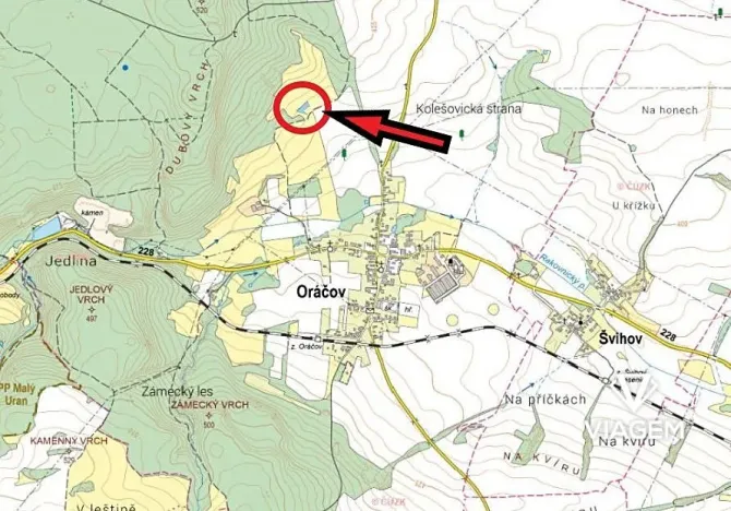 Prodej podílu pole, Oráčov, 1572 m2