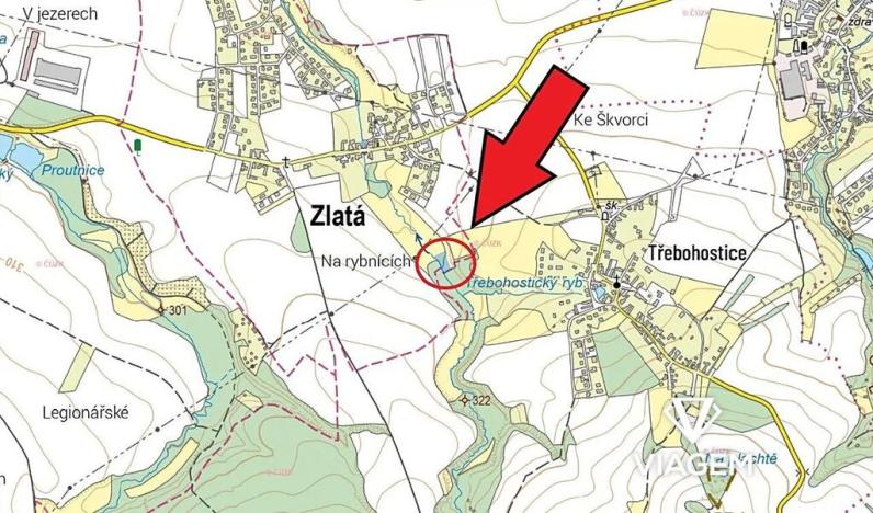 Prodej pole, Zlatá, 1726 m2