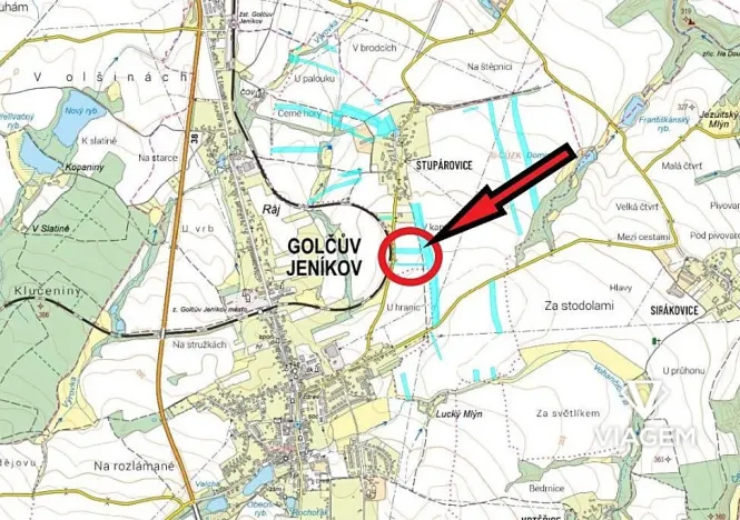 Prodej podílu pole, Golčův Jeníkov, 2715 m2