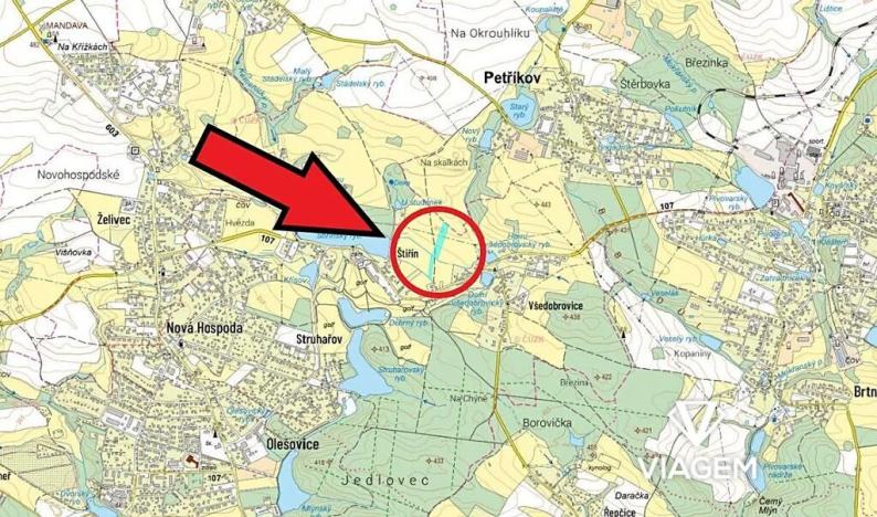 Prodej podílu pole, Kamenice, 1729 m2