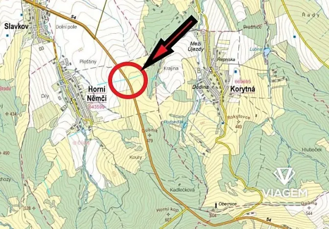 Prodej pole, Horní Němčí, 4972 m2