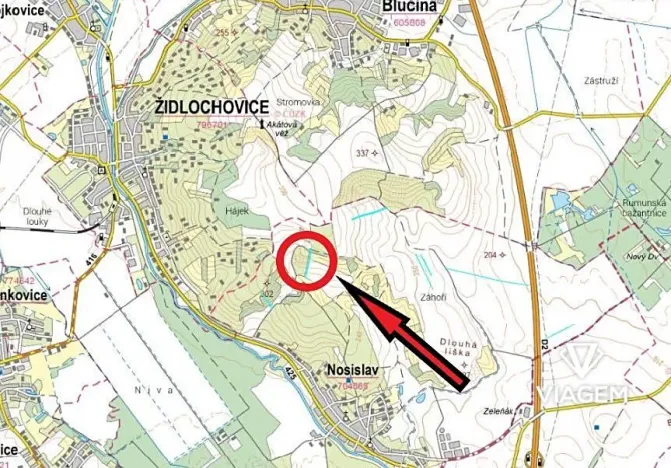 Prodej podílu pole, Nosislav, 1093 m2