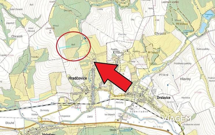 Prodej pole, Hradčovice, 5542 m2
