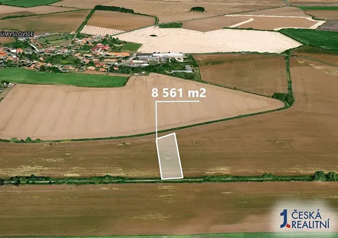 Prodej podílu pole, Úmyslovice, 802 m2