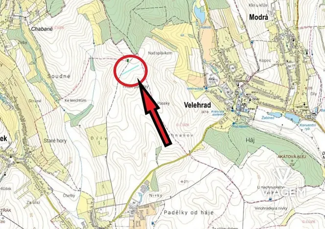 Prodej podílu pole, Tupesy, 567 m2