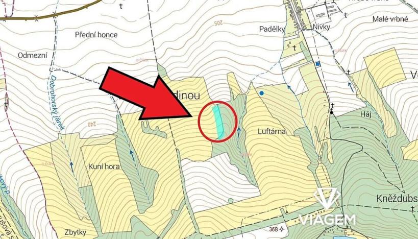 Prodej podílu pole, Kněždub, 6049 m2