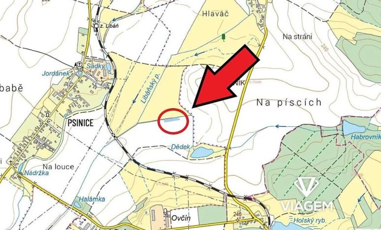 Prodej pole, Libáň, 1624 m2