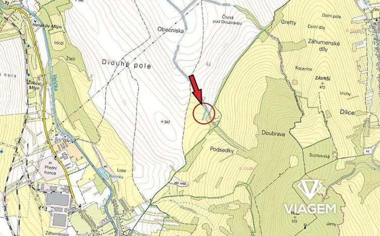 Prodej podílu pole, Velká nad Veličkou, 1203 m2