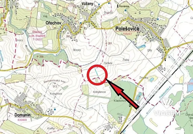 Prodej podílu pole, Ořechov, 2391 m2