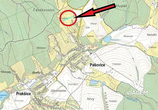 Prodej podílu pole, Pašovice, 1177 m2