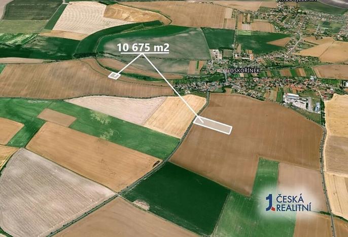 Prodej podílu pole, Oskořínek, 2001 m2