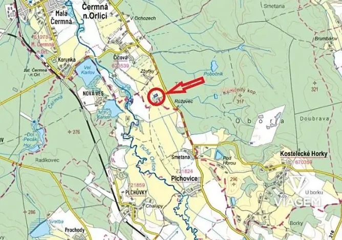 Prodej podílu pole, Kostelecké Horky, 1674 m2