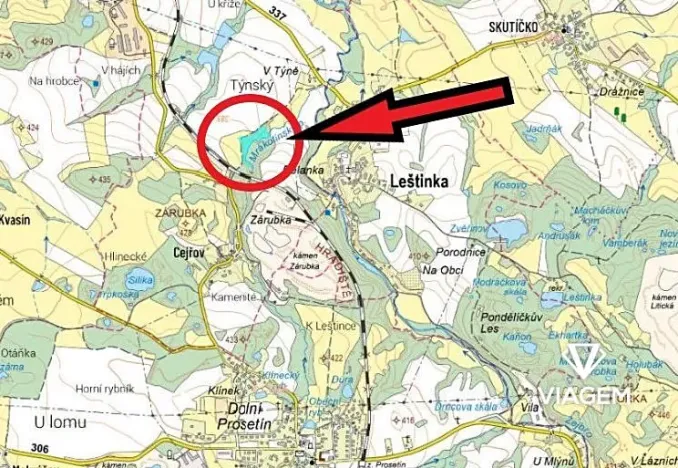 Prodej podílu pole, Vrbatův Kostelec, 665 m2