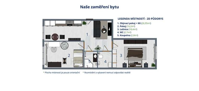 Prodej bytu 2+1, Praha - Žižkov, Biskupcova, 72 m2