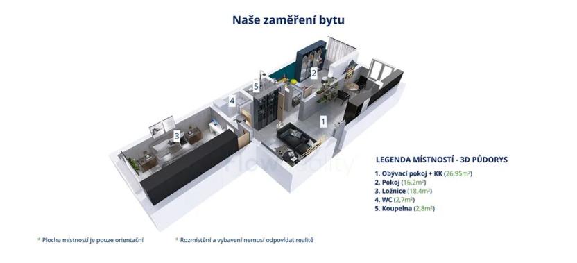 Prodej bytu 2+1, Praha - Žižkov, Biskupcova, 72 m2