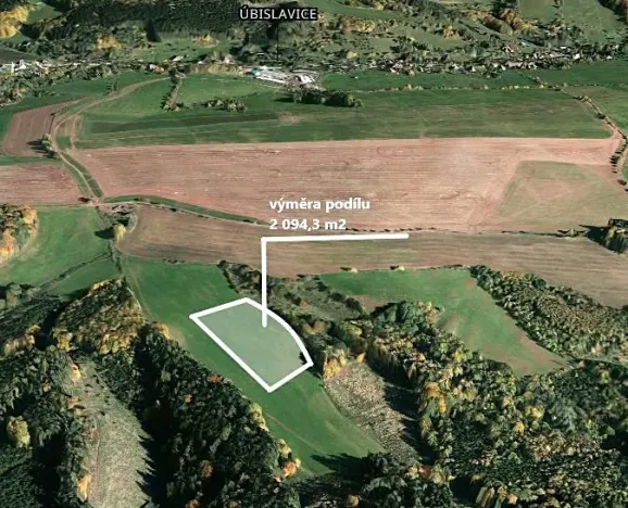Prodej podílu pole, Úbislavice, 2094 m2