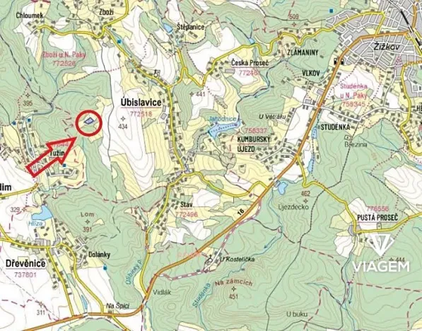 Prodej podílu pole, Úbislavice, 2094 m2