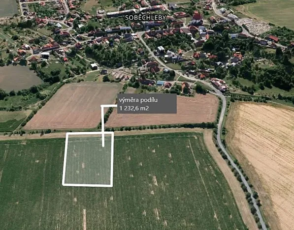 Prodej podílu pole, Soběchleby, 1232 m2