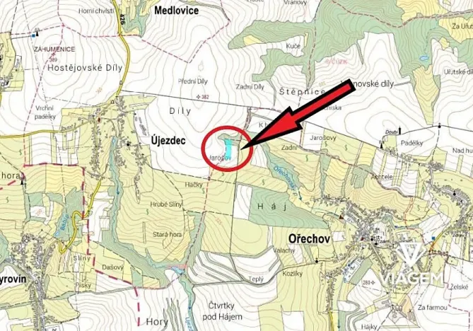 Prodej podílu pole, Ořechov, 2452 m2