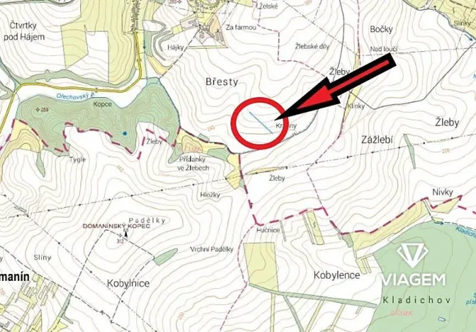 Prodej podílu pole, Ořechov, 551 m2