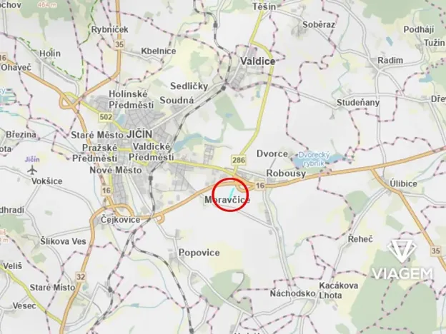 Prodej podílu pole, Jičín, 1068 m2