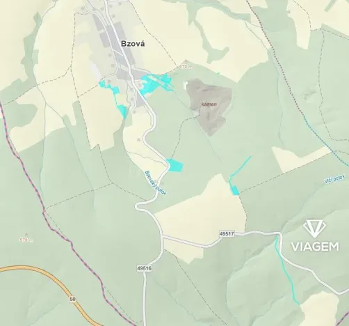 Prodej podílu lesa, Bojkovice, 3336 m2