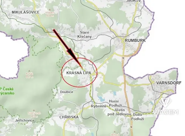 Prodej zahrady, Krásná Lípa, 4436 m2