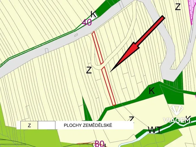 Prodej zahrady, Hřivínův Újezd, 1165 m2