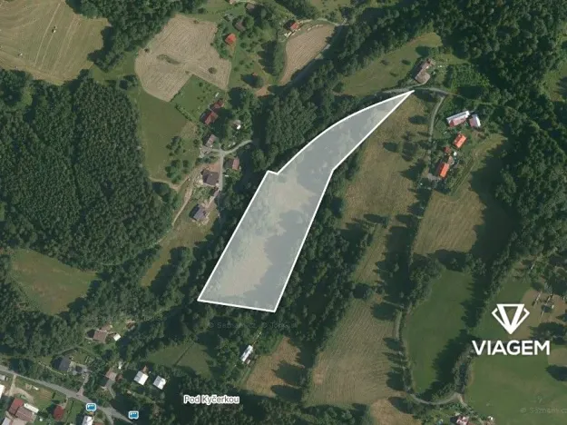 Prodej podílu pole, Valašská Bystřice, 2048 m2