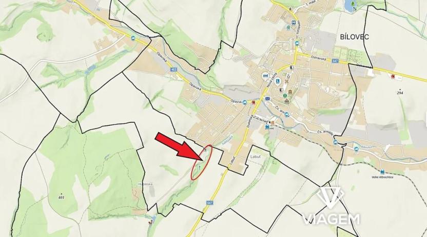 Prodej podílu pozemku pro bydlení, Bílovec, 2531 m2