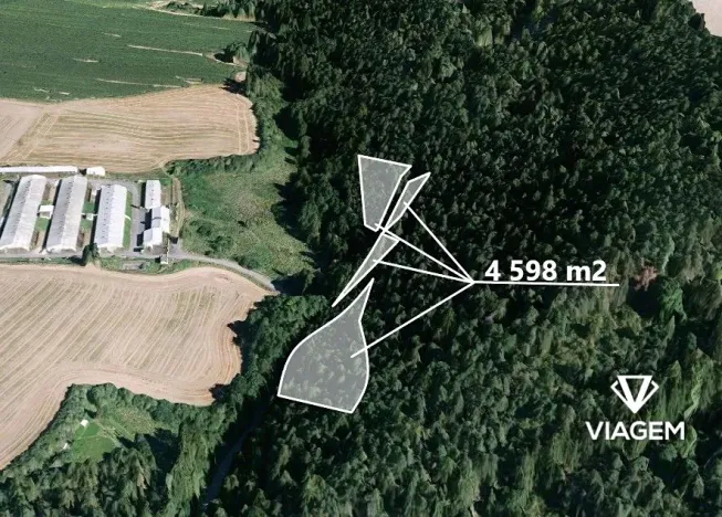 Prodej podílu lesa, Manětín, 2299 m2