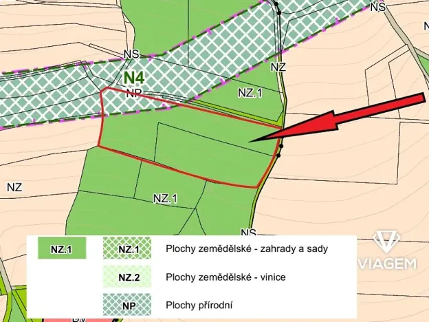 Prodej podílu zahrady, Žitenice, 1116 m2