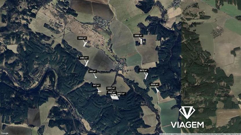 Prodej podílu pole, Černošín, 1419 m2