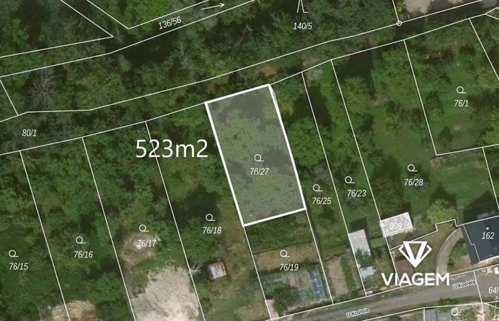 Prodej zahrady, Černčice, 523 m2