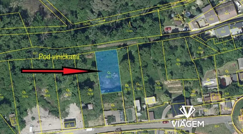 Prodej zahrady, Černčice, 523 m2