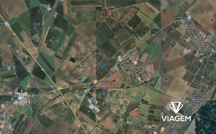 Prodej podílu pole, Hrušky, 1415 m2