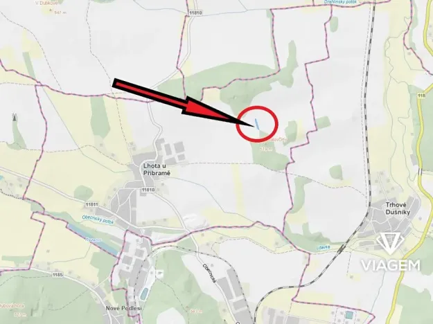 Prodej podílu pole, Lhota u Příbramě, 640 m2