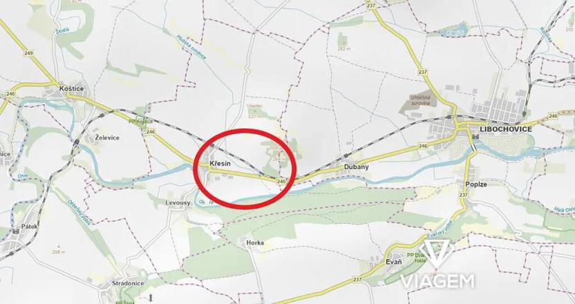 Prodej podílu pole, Křesín, 1016 m2