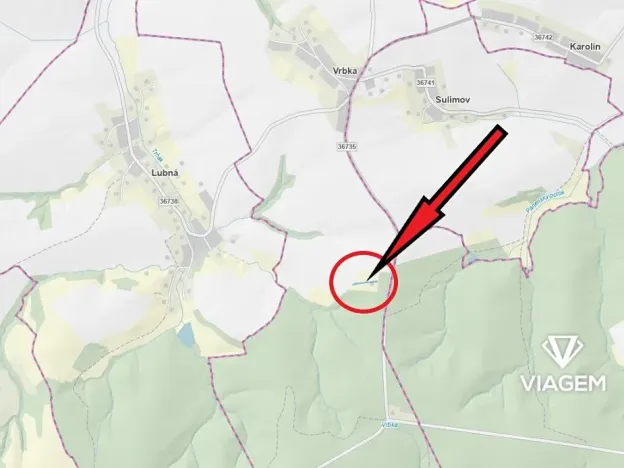 Prodej zahrady, Vrbka, 1195 m2