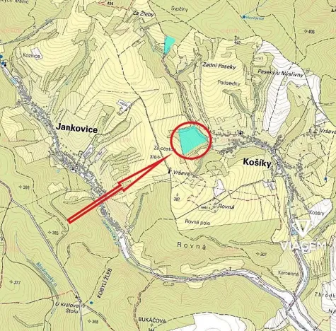 Prodej podílu lesa, Košíky, 8165 m2