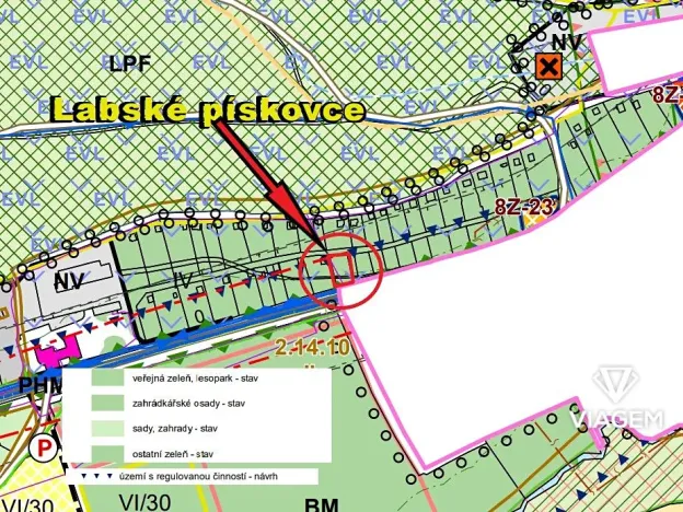 Prodej zahrady, Děčín, 382 m2