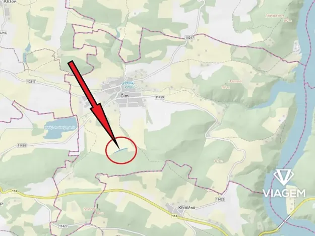 Prodej podílu lesa, Čím, 13775 m2