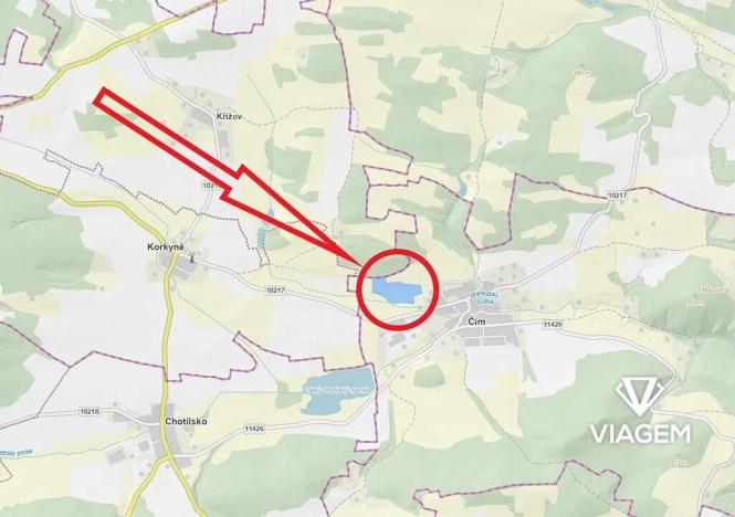 Prodej podílu pole, Čím, 198 m2