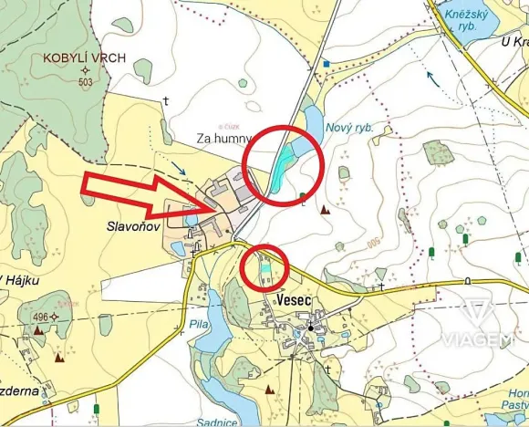 Prodej podílu pozemku pro bydlení, Kovářov, 2072 m2