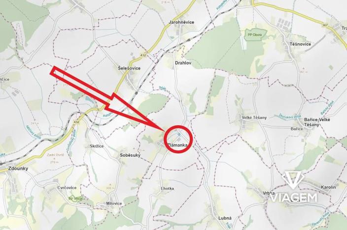 Prodej komerčního pozemku, Kroměříž, 3474 m2