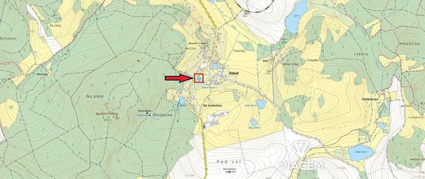 Prodej zahrady, Oselce, 1067 m2