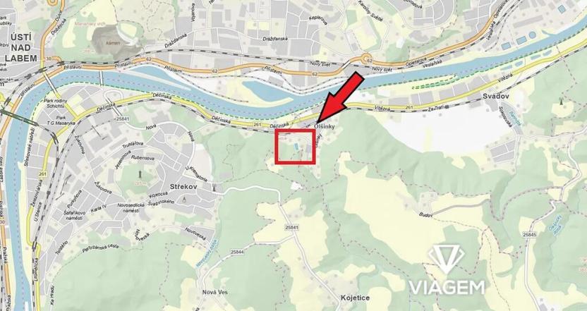 Prodej zahrady, Ústí nad Labem, 1107 m2