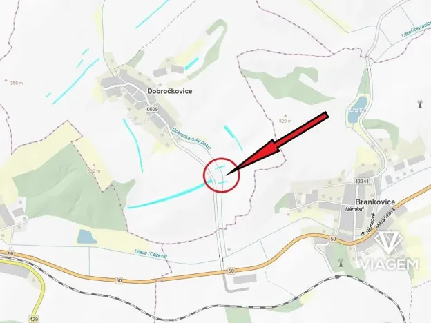 Prodej podílu pole, Dobročkovice, 466 m2