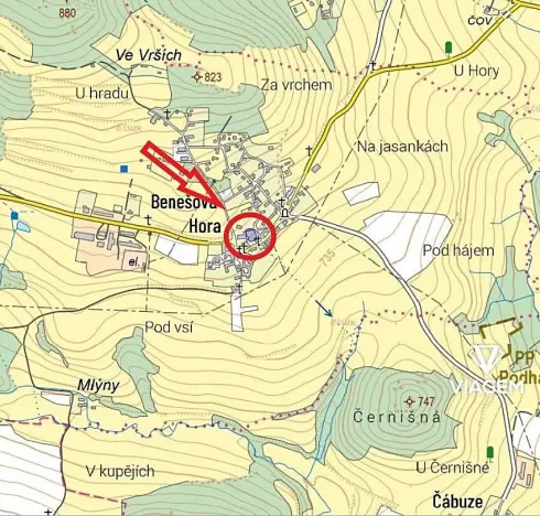 Prodej podílu zahrady, Vacov, 541 m2