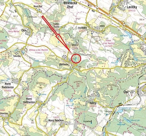 Prodej zahrady, Uhřínov, 4681 m2